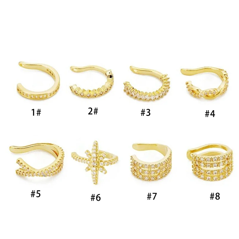 Sparkling 316 Stainless Steel Pavé Ear Cuff 10mm