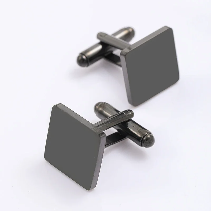 Cuff Link, Square Blank Stainless Steel (Single)