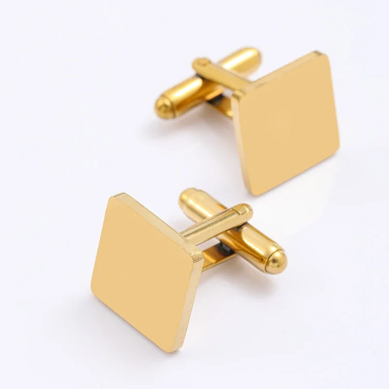 Cuff Link, Square Blank Stainless Steel (Single)