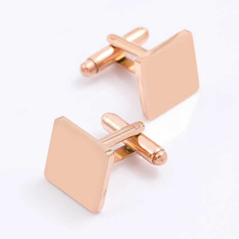 Cuff Link, Square Blank Stainless Steel (Single)