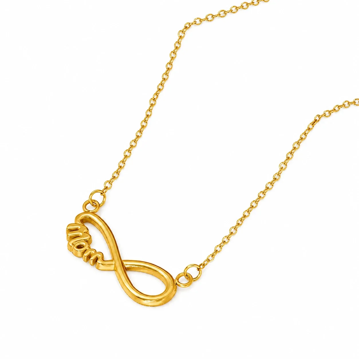 Meaningful Stainless Steel Infinity Mom Pendant Necklace