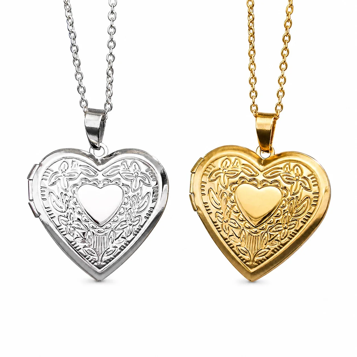 Romantic 316 Stainless Steel Heart Locket Necklace