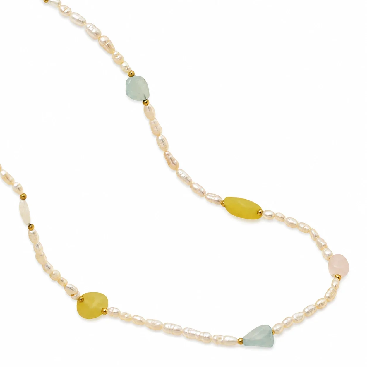 Delicate 316 Stainless Steel Pearl Beaded Choker
