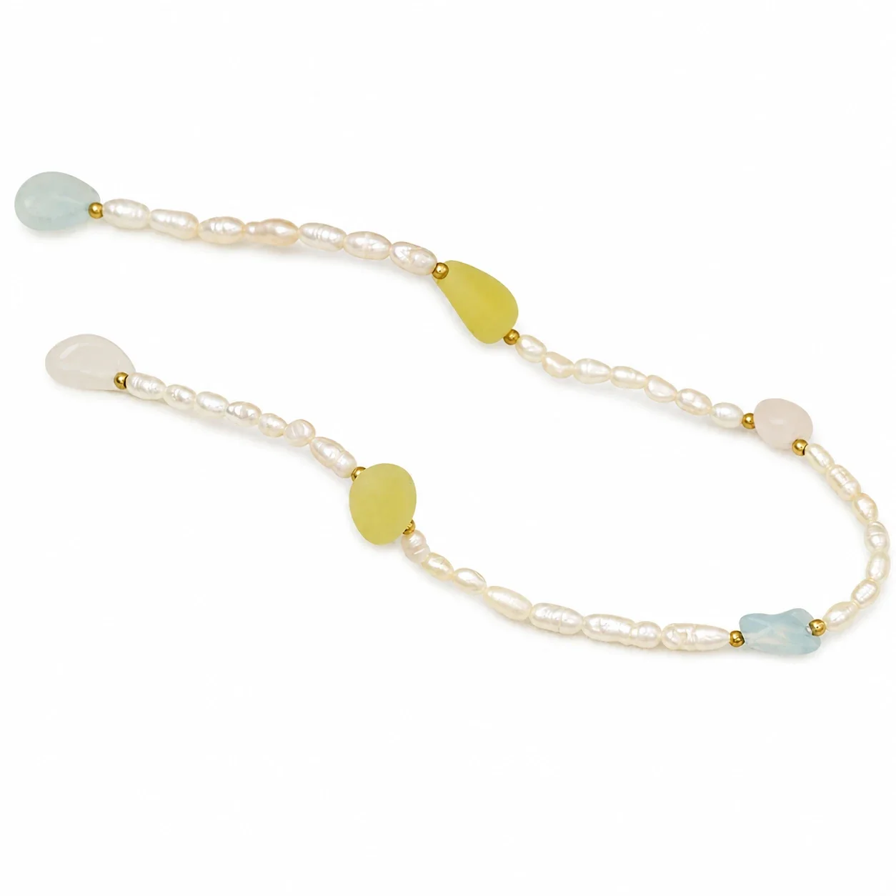 Delicate 316 Stainless Steel Pearl Beaded Choker