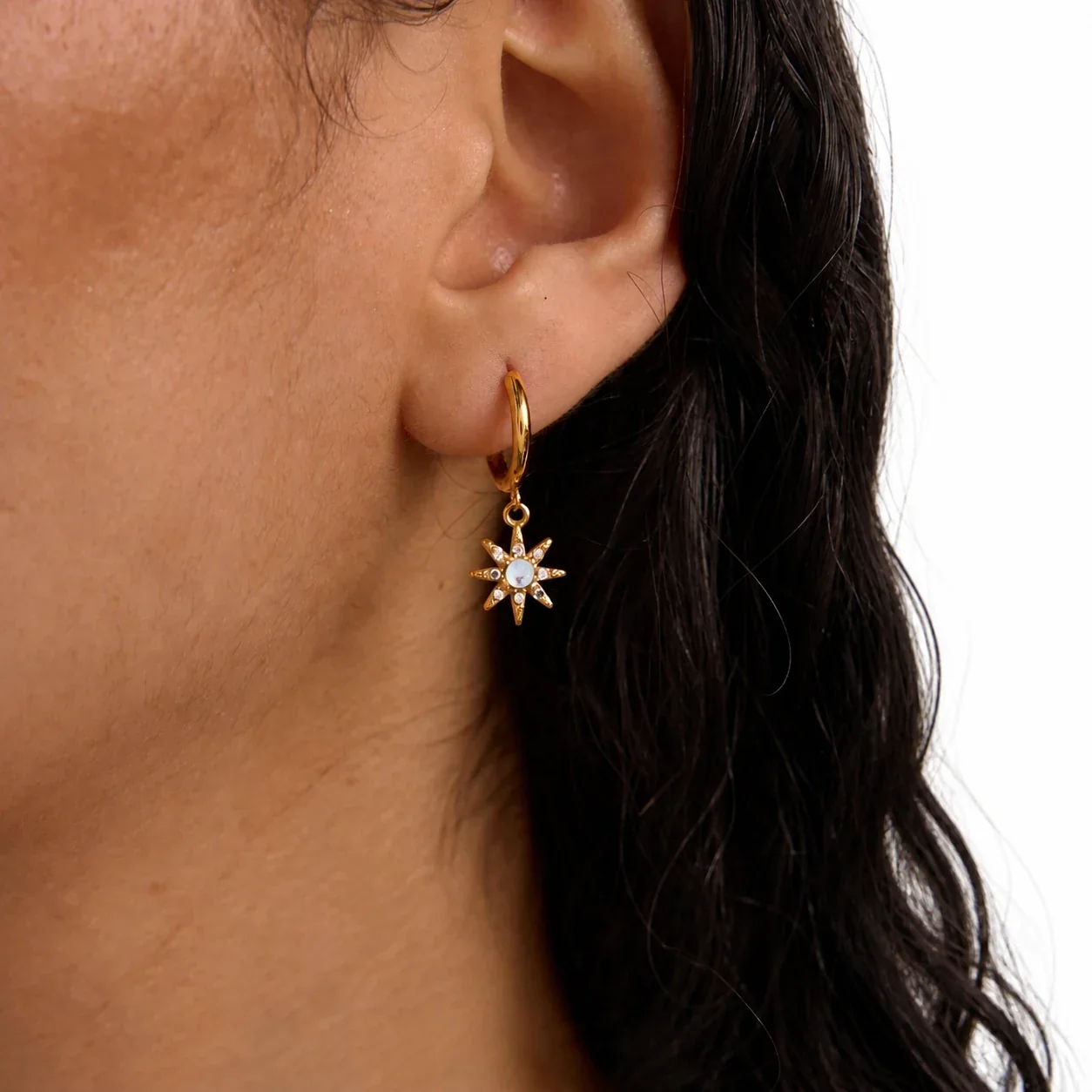 Celestial Gold-Plated 316 Star Moon Jewelry Set