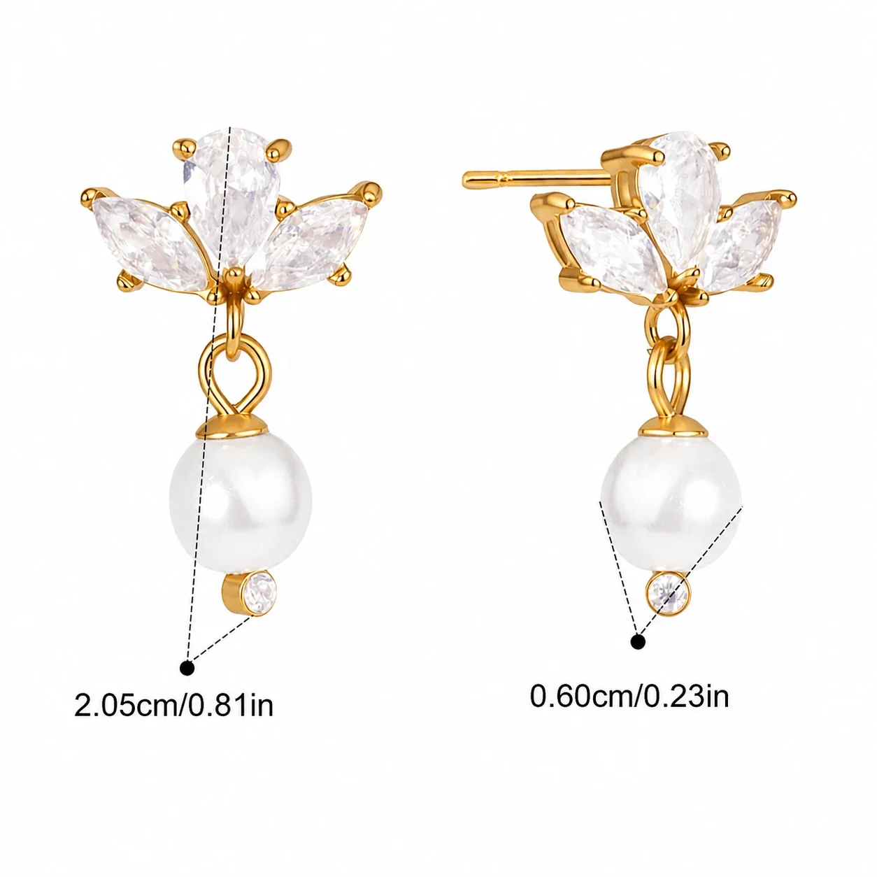 Celestial Gold-Plated 316 Star Moon Jewelry Set - Gold Moon