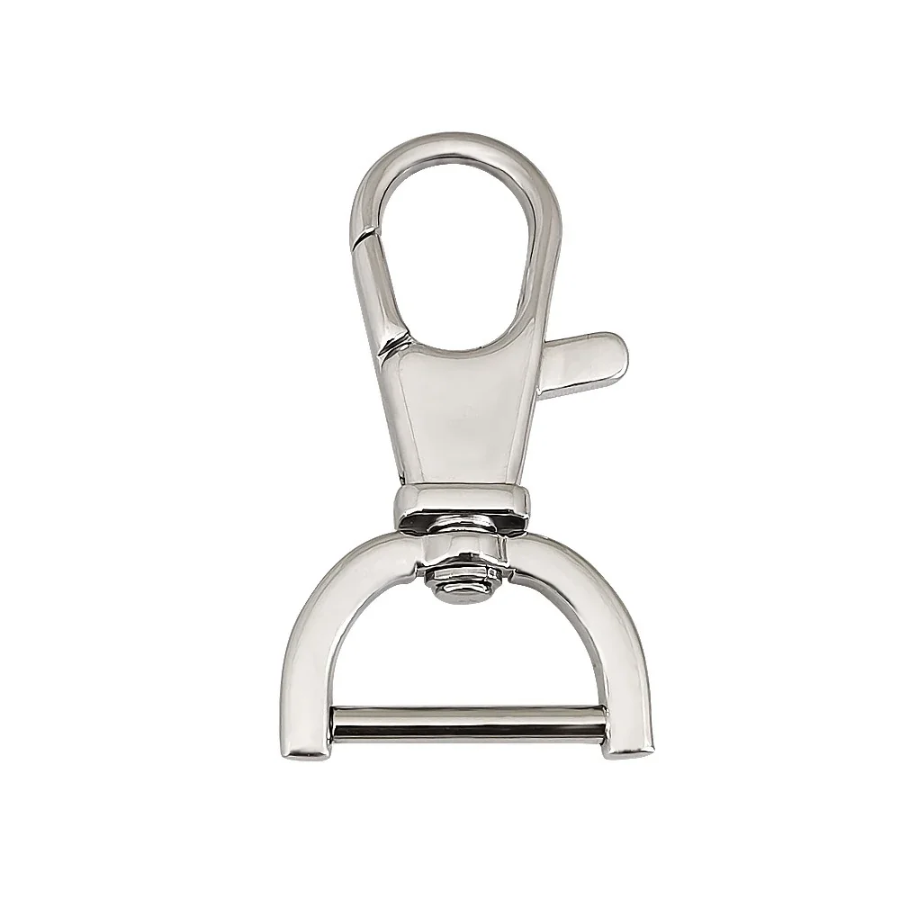 Polished Stainless Steel Swivel Snap Hook Key Clip