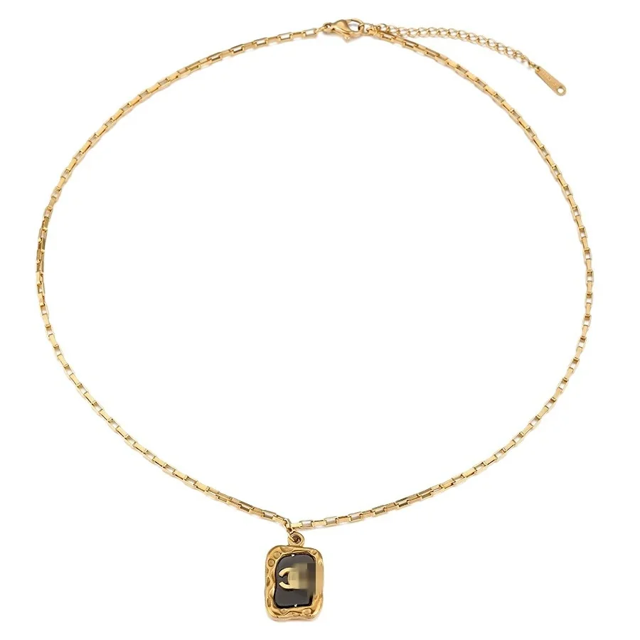 Letter-hangerketting met Venetiaanse ketting, roestvrij staal