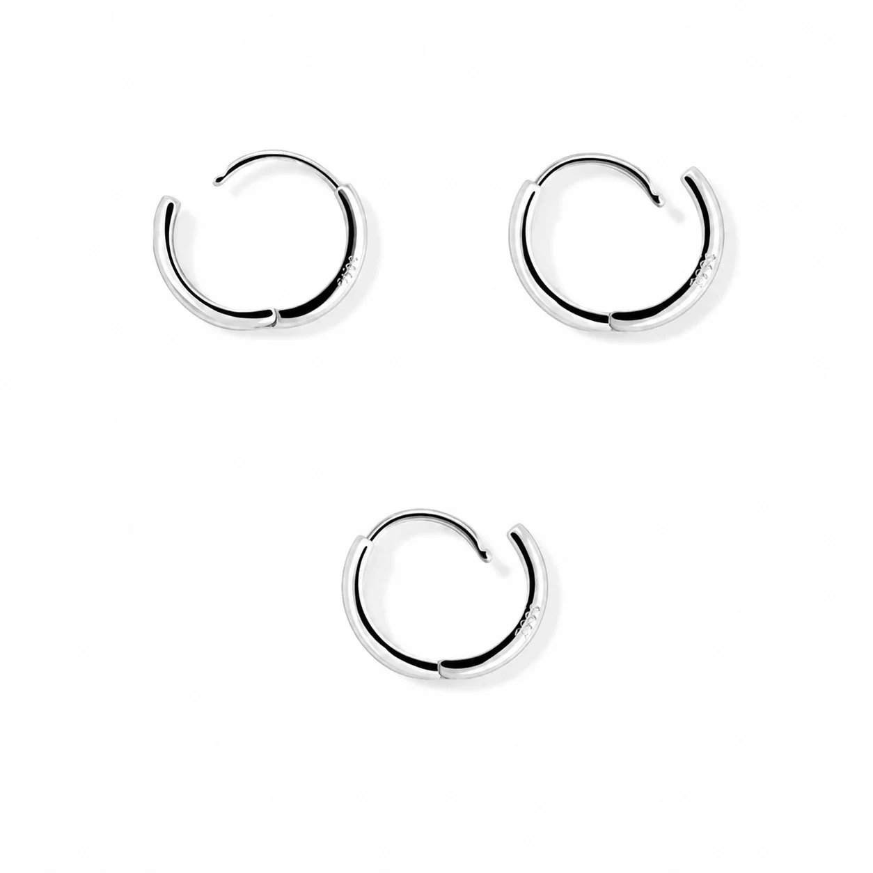 Petite 316 Stainless Steel Clover CZ Ear Cuff