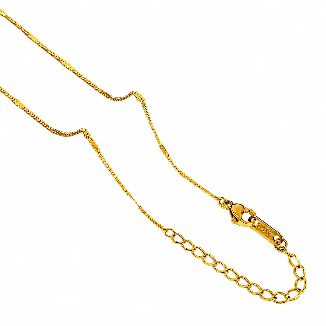 Foto del producto: Collar de Cadena con Seis Estilos de Eslabones de Acero Inoxidable Chapado en Oro de 18K