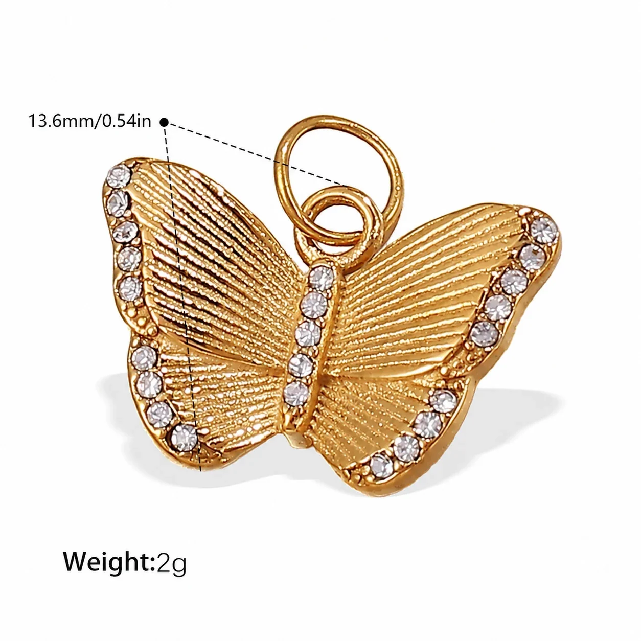 Foto do produto: Pendant Charms with Animal Motifs, 18K Gold-Plated Steel