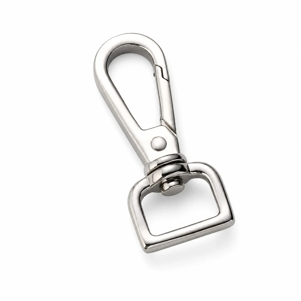 Polished Stainless Steel Swivel Snap Hook Accessory - Silver