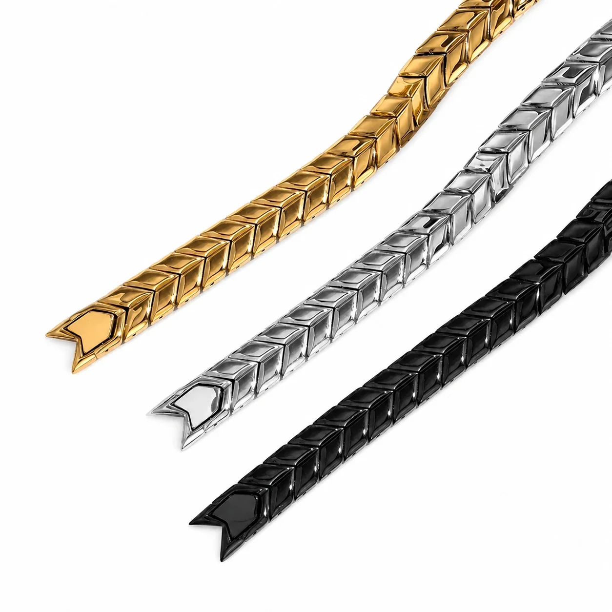 Bold 316 Stainless Steel Wheat Link Chain Bracelet