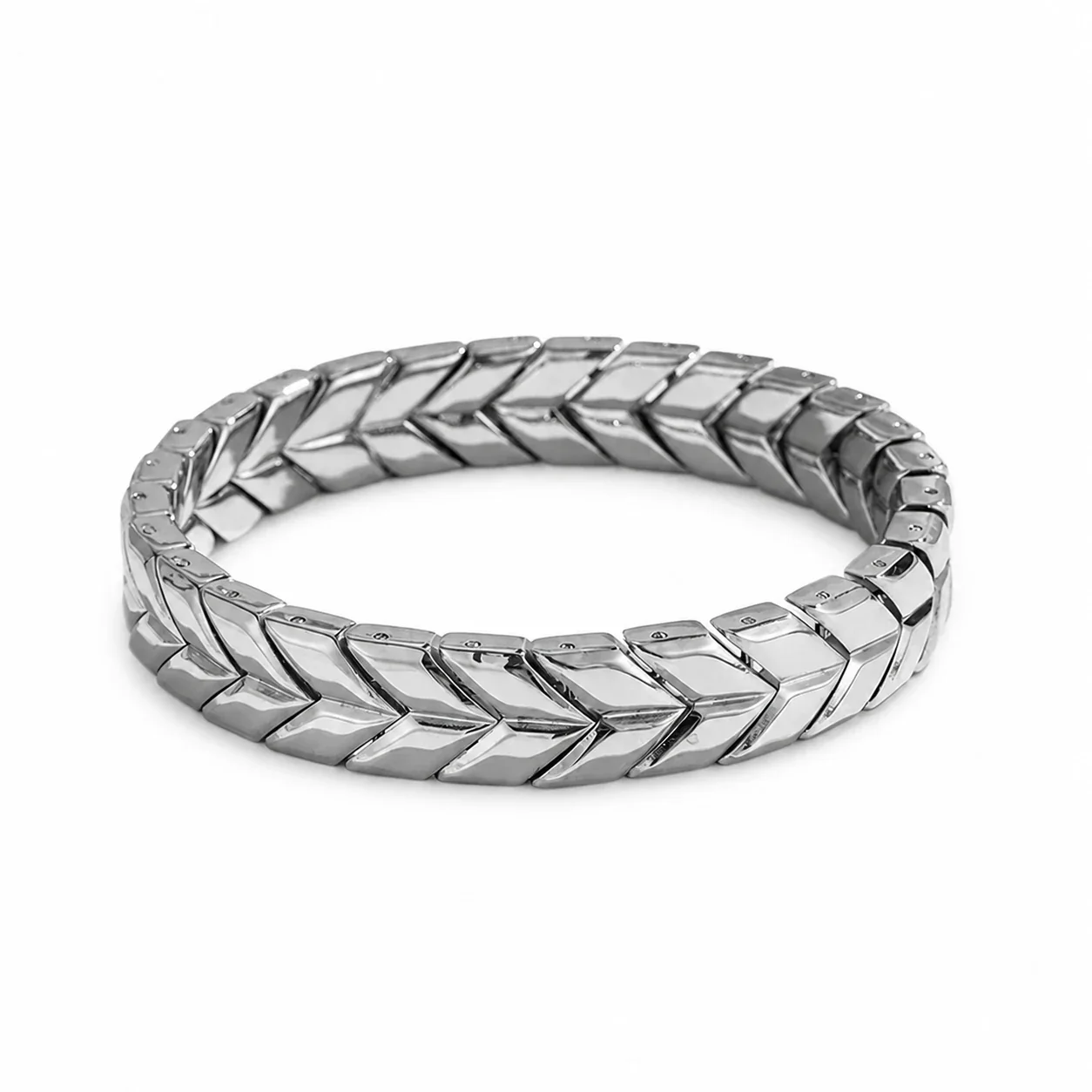 Bold 316 Stainless Steel Wheat Link Chain Bracelet - Silver Wheat Link mm