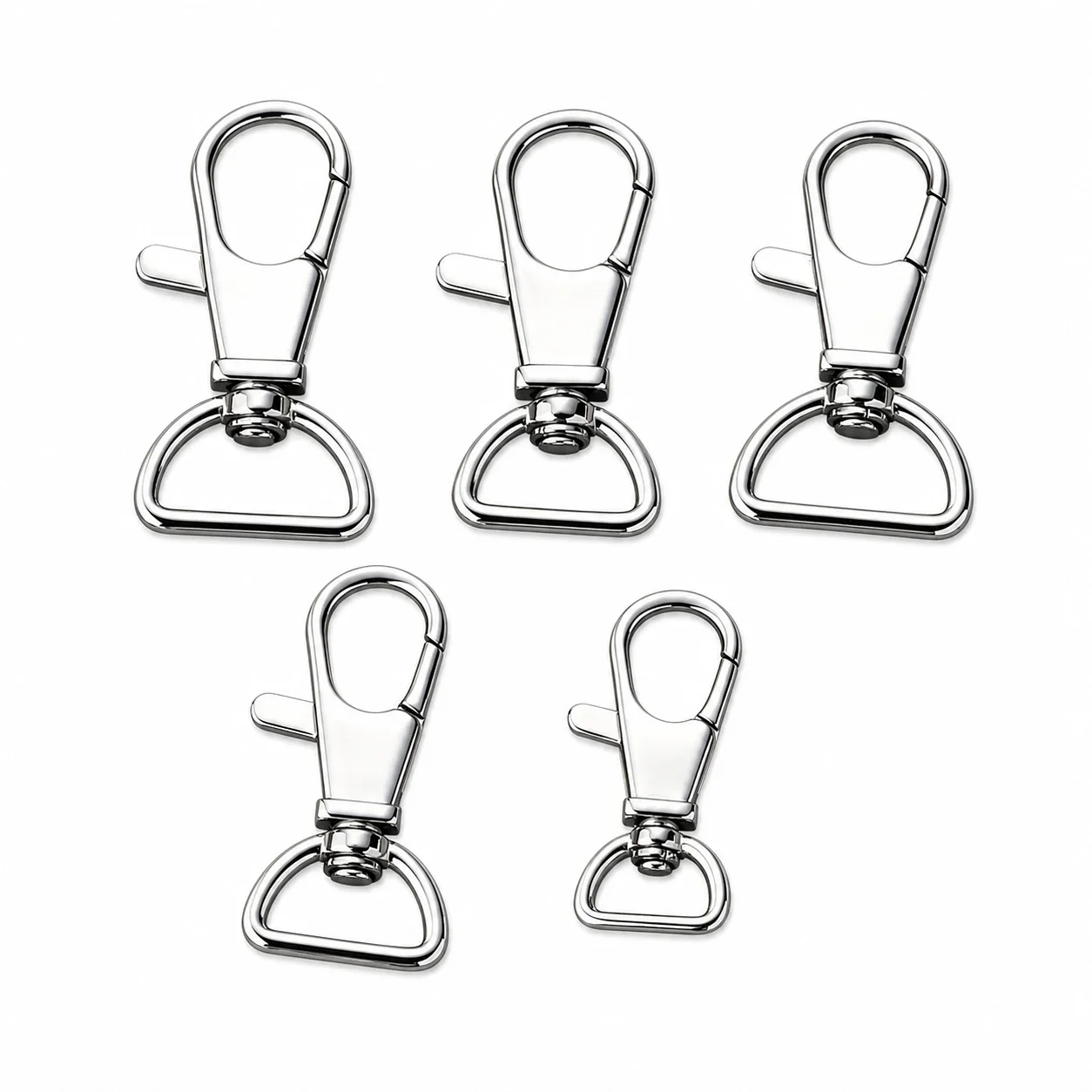 Polished Stainless Steel Swivel Snap Hook Accessory Clip