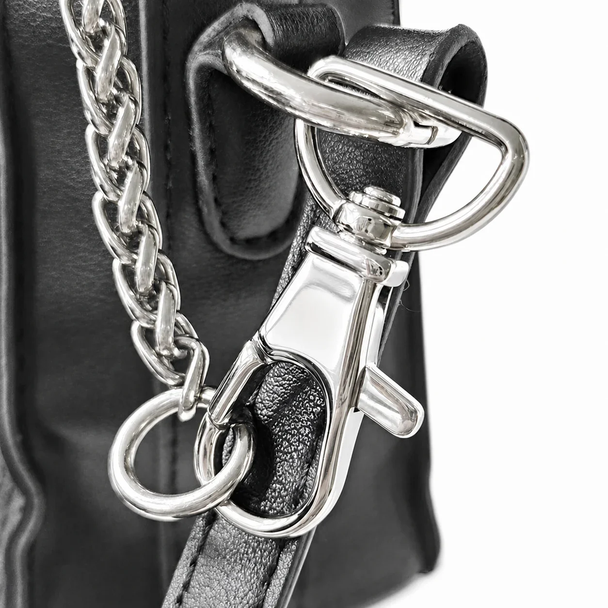 Polished Stainless Steel Swivel Snap Hook Accessory Clip