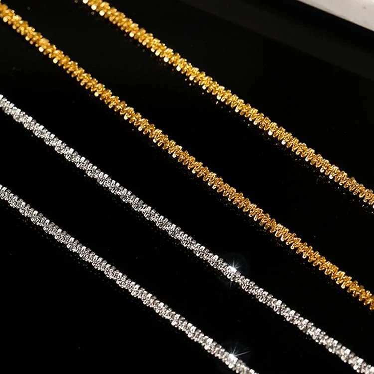 Foto prodotto: Snake Chain U-Neck Textured Stainless Steel Necklace