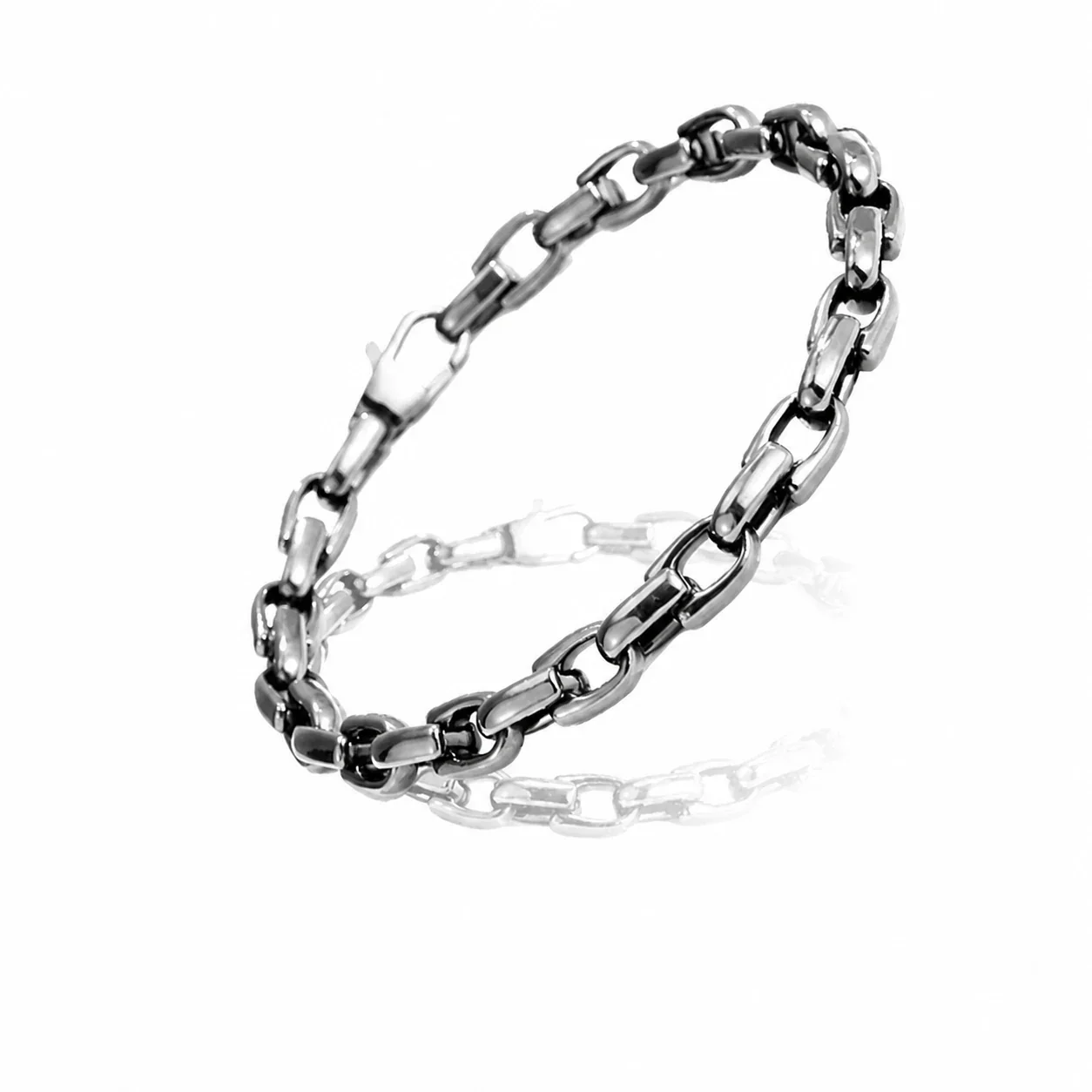 Bold 316 Stainless Steel Box Link Chain Bracelet