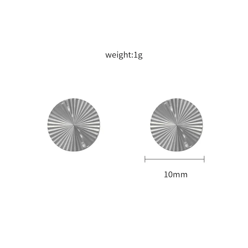 Radiant Gold-Plated 316 Stainless Steel Sunburst Stud Earrings