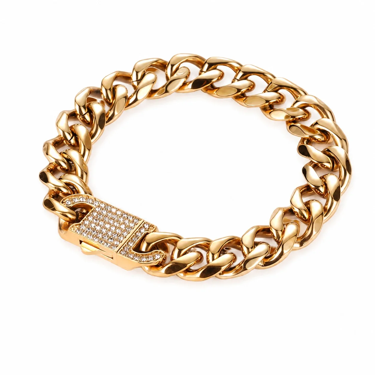 Bold 316 Stainless Steel Cuban Link Chain Bracelet