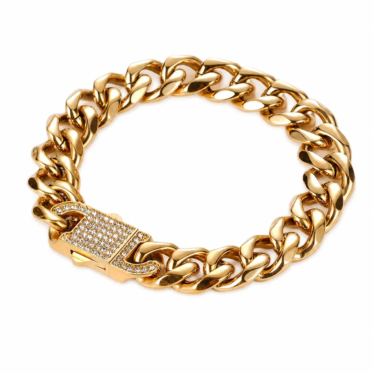 Bold 316 Stainless Steel Cuban Link Chain Bracelet