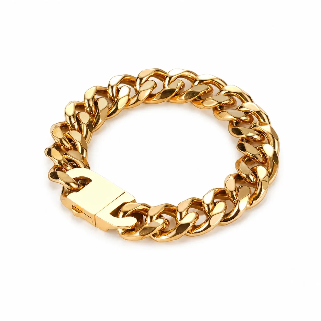 Bold 316 Stainless Steel Cuban Link Chain Bracelet