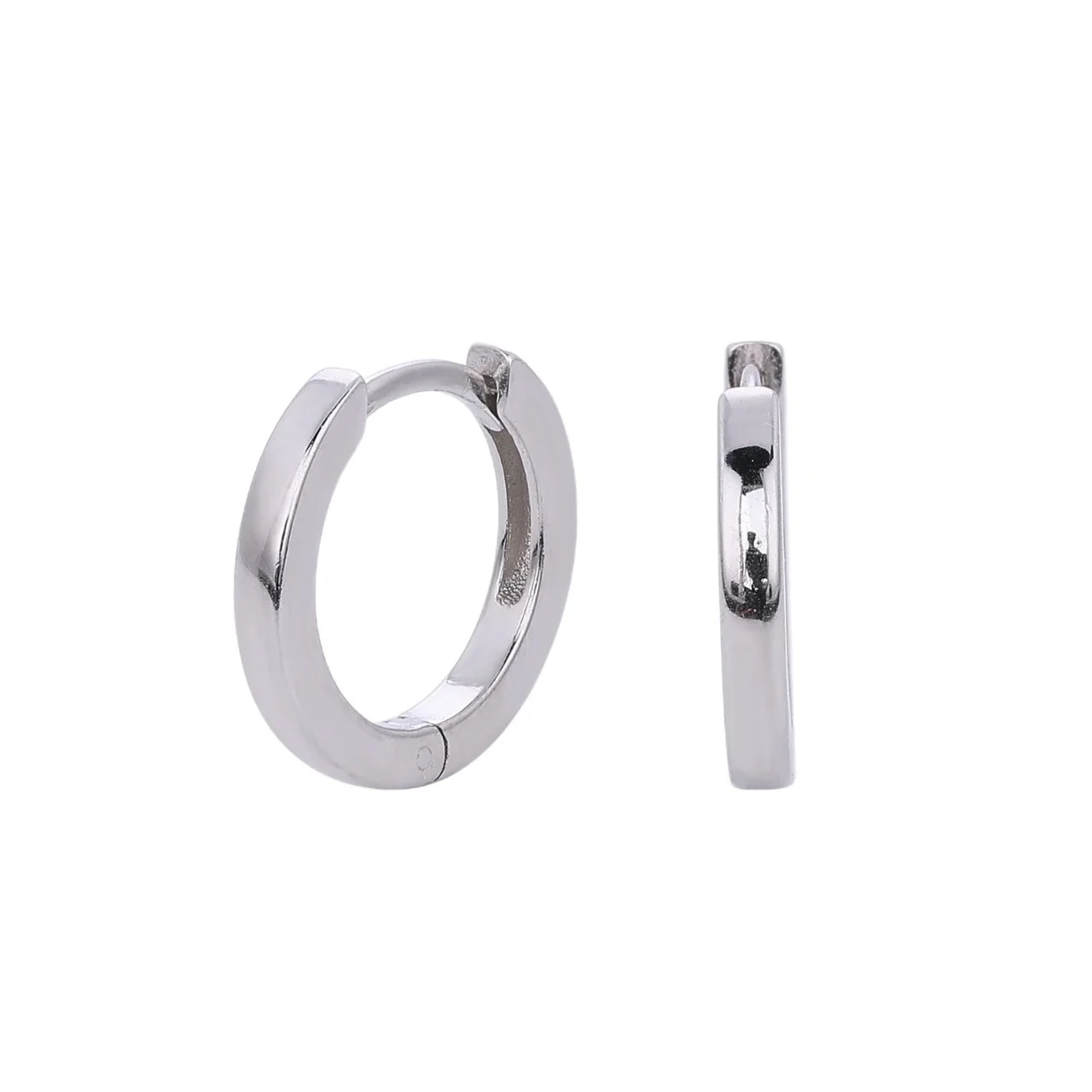 Ohrhänger Edelstahl Rounded Dome Huggie Creolen 316 Edelstahl PVD