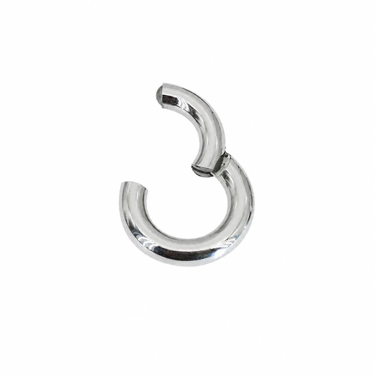 Polished 316 Stainless Steel Hinged Hoop Body Ring