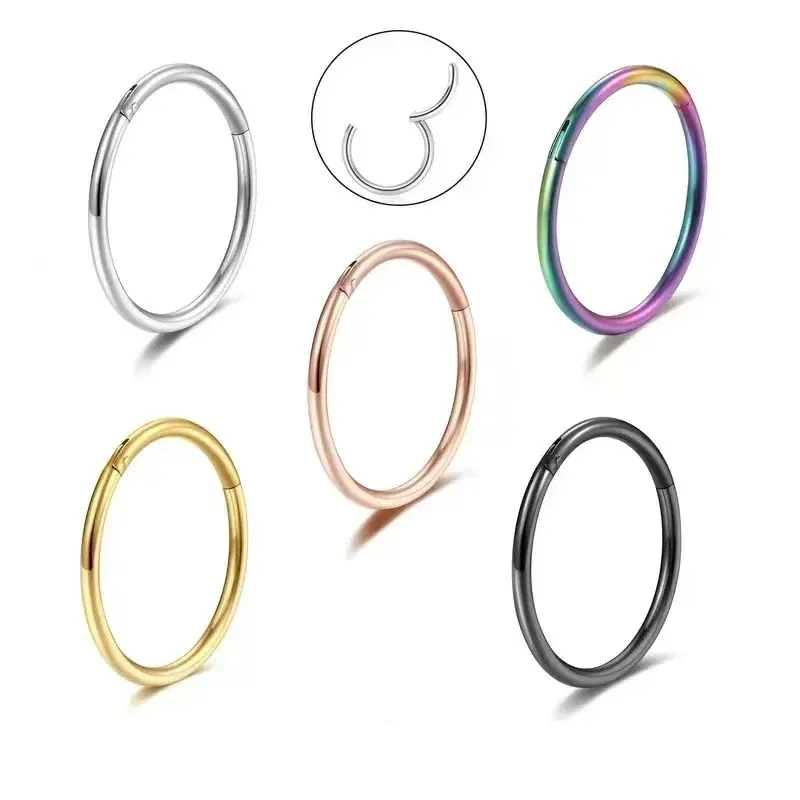 Sleek 316 Stainless Steel Seamless Hoop Earrings