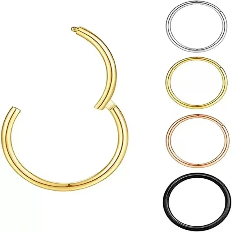 Sleek 316 Stainless Steel Seamless Hoop Earrings