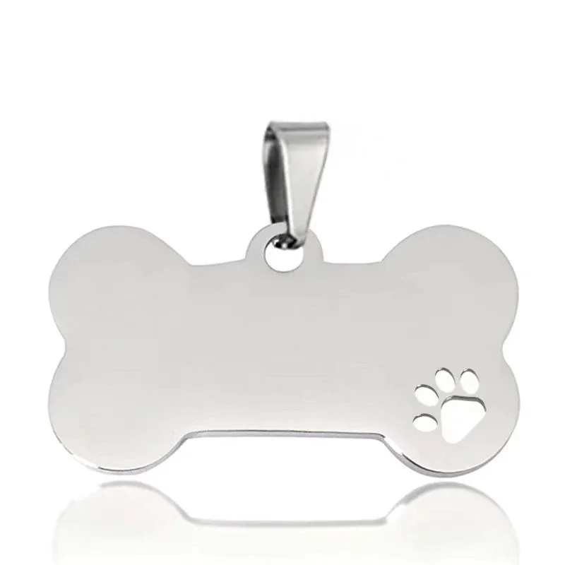 Pendant with Blank Bone and Paw Cutout