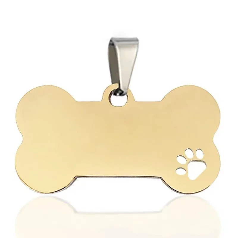 Pendant with Blank Bone and Paw Cutout
