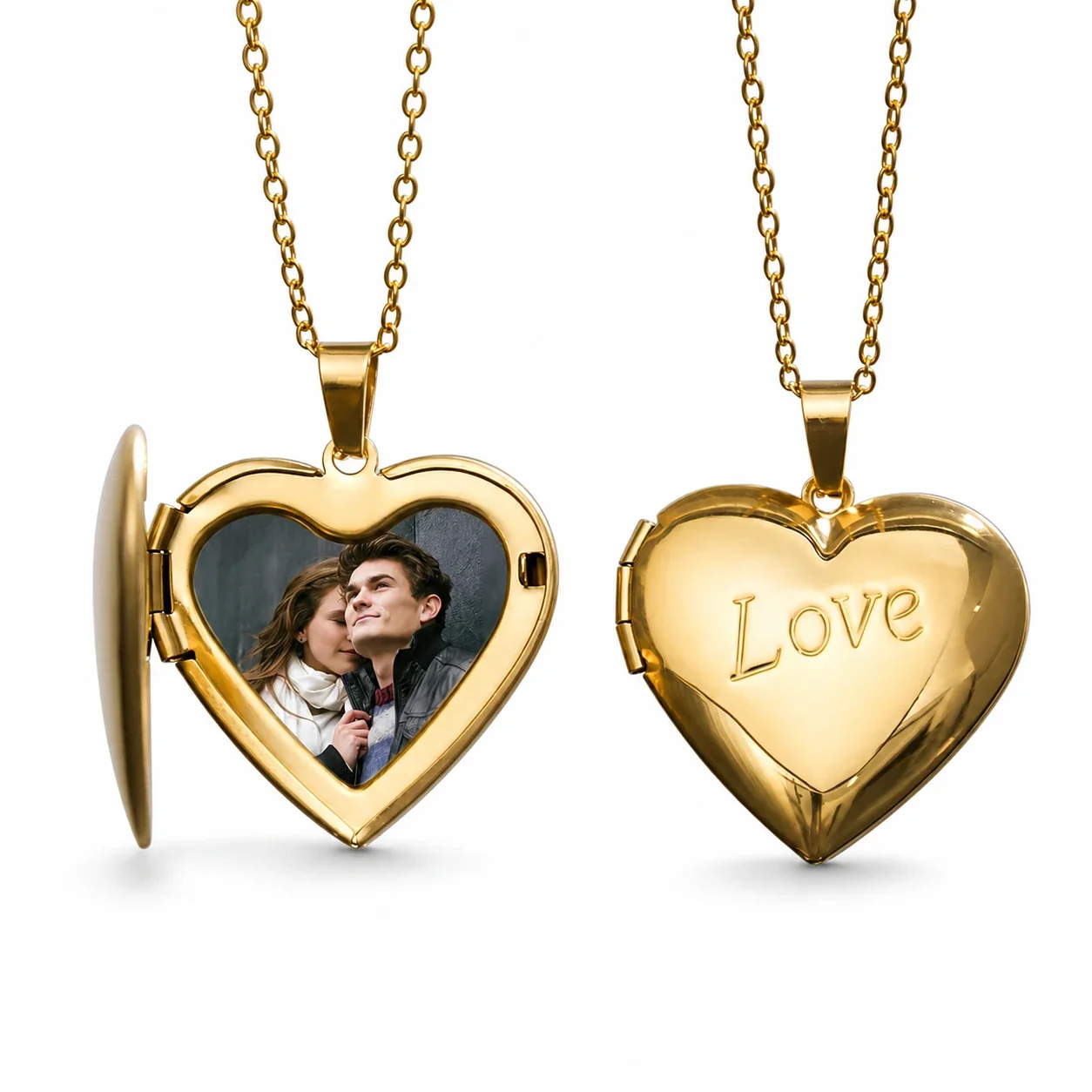 Sentimental 316 Stainless Steel Heart Locket Necklace