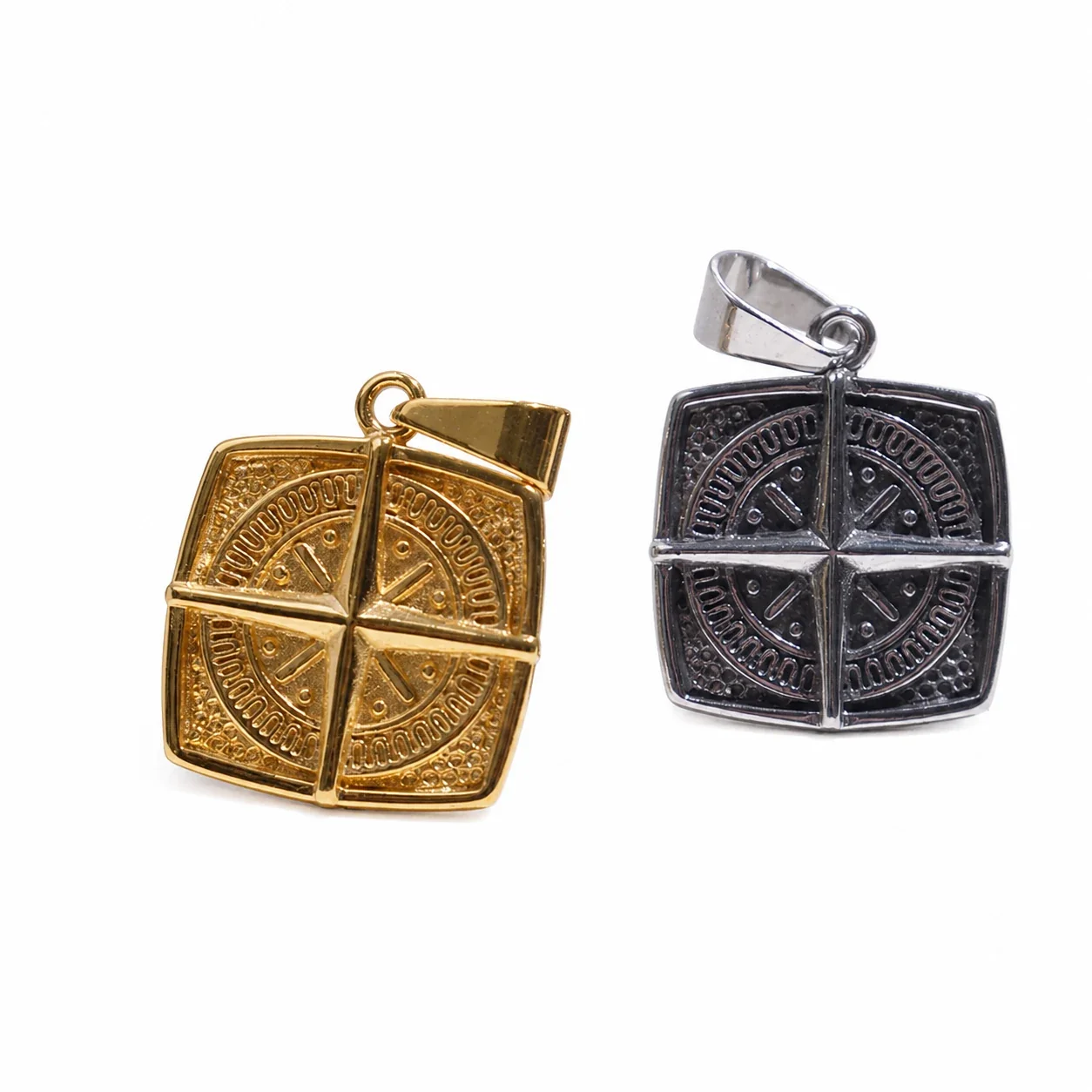 Angular 316 Stainless Steel Compass Pendant