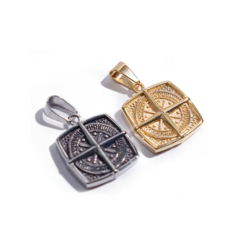 Angular 316 Stainless Steel Compass Pendant