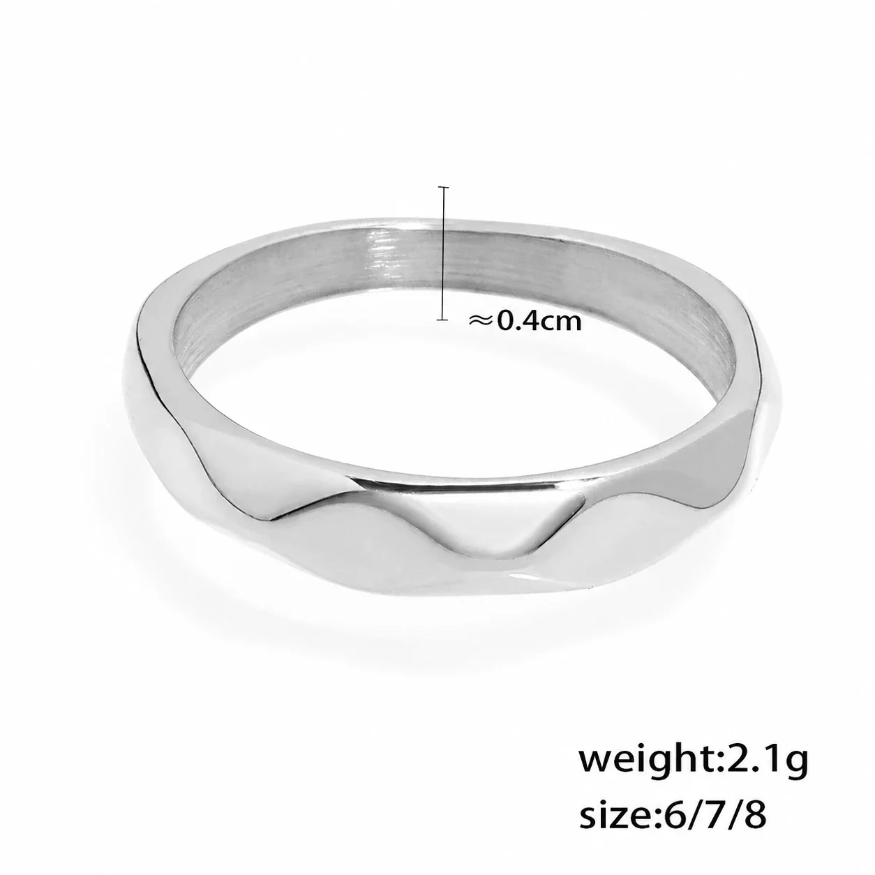 Polished Gold-Plated Slim Pavé Stacking Ring Set - Silver Pavé Edge
