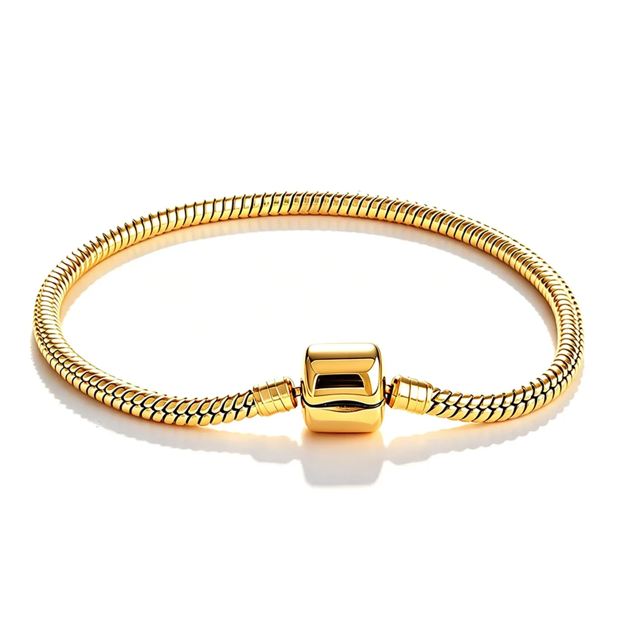 Sleek 316 Stainless Steel Snake Chain Bracelet