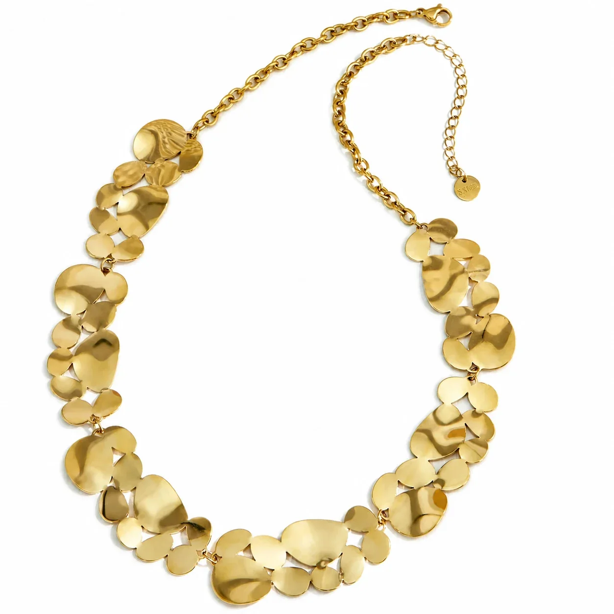 Molten Disc 18K Gold-Plated 316L Stainless Steel Necklace