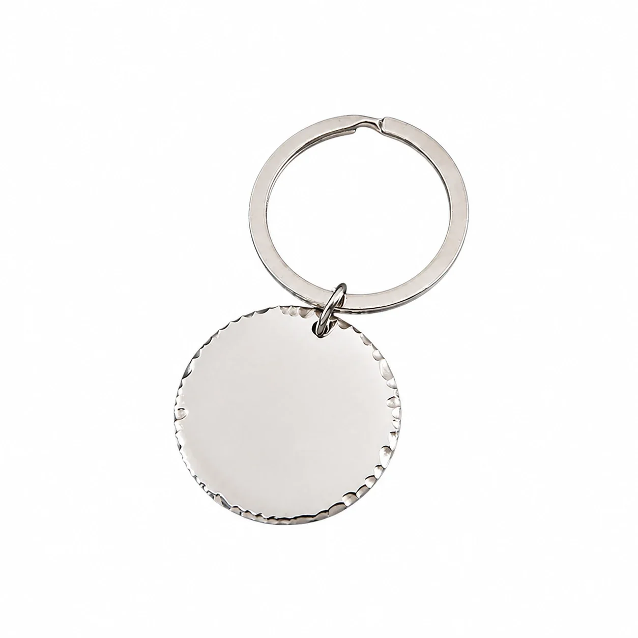 Keyring Pendant with Blank Recessed Disc