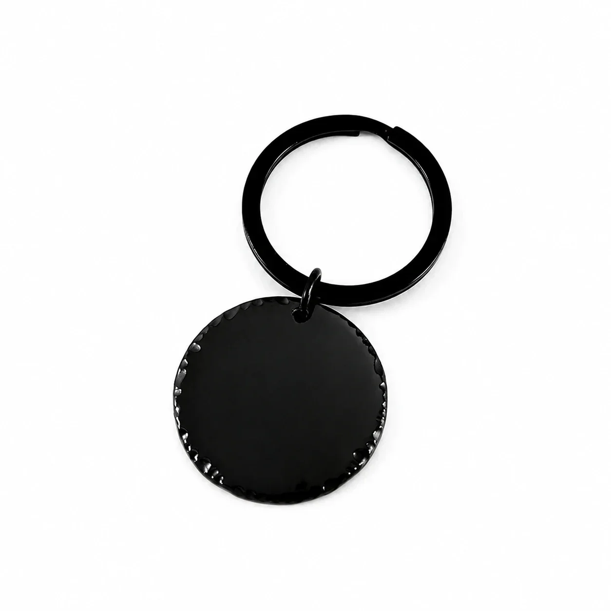 Keyring Pendant with Blank Recessed Disc