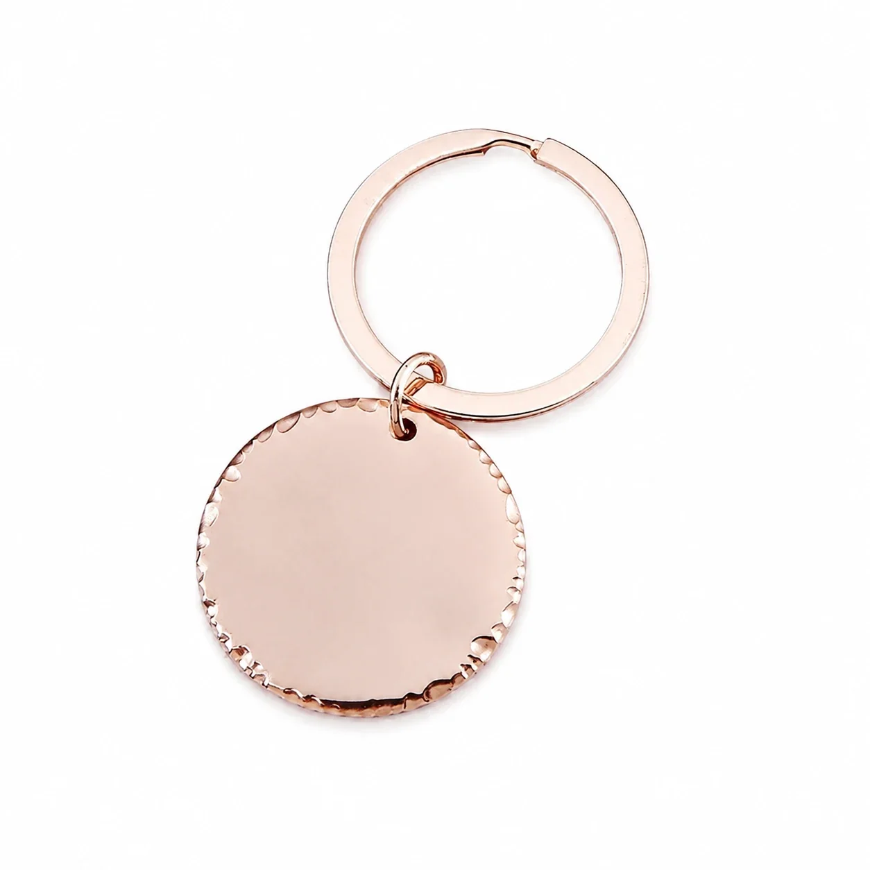 Keyring Pendant with Blank Recessed Disc