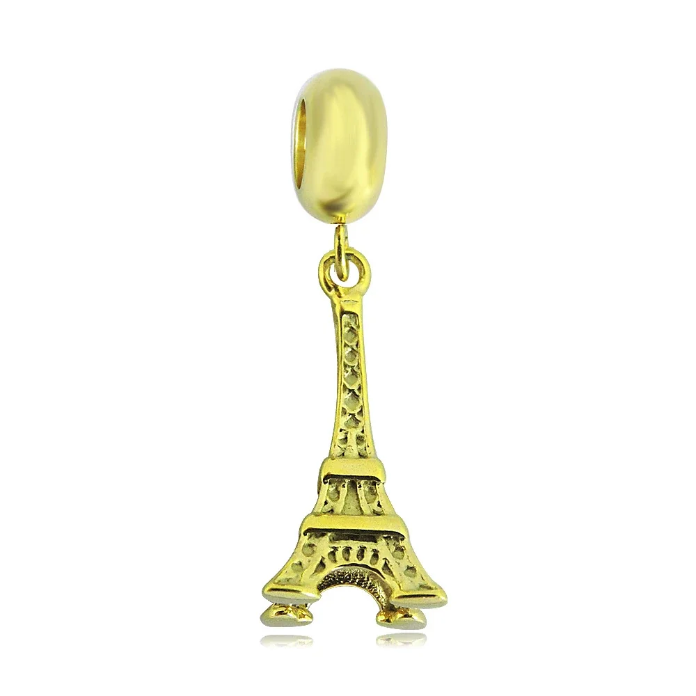 Playful Stainless Steel Cartoon Charm Bead