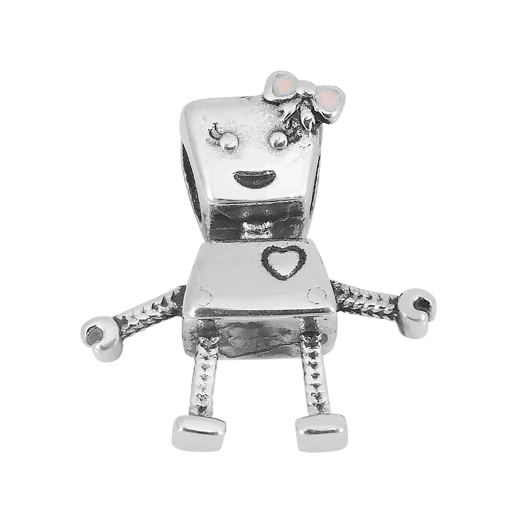 Playful Stainless Steel Cartoon Charm Bead