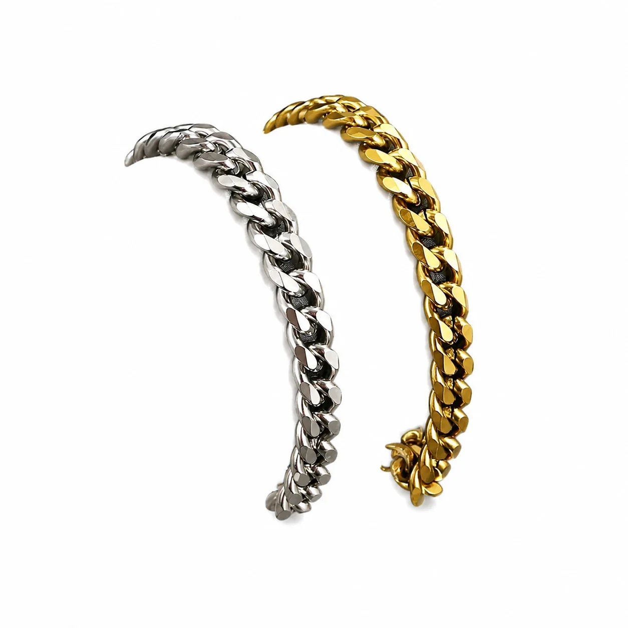 Bold Stainless Steel 10mm Cuban Link Chain Necklace