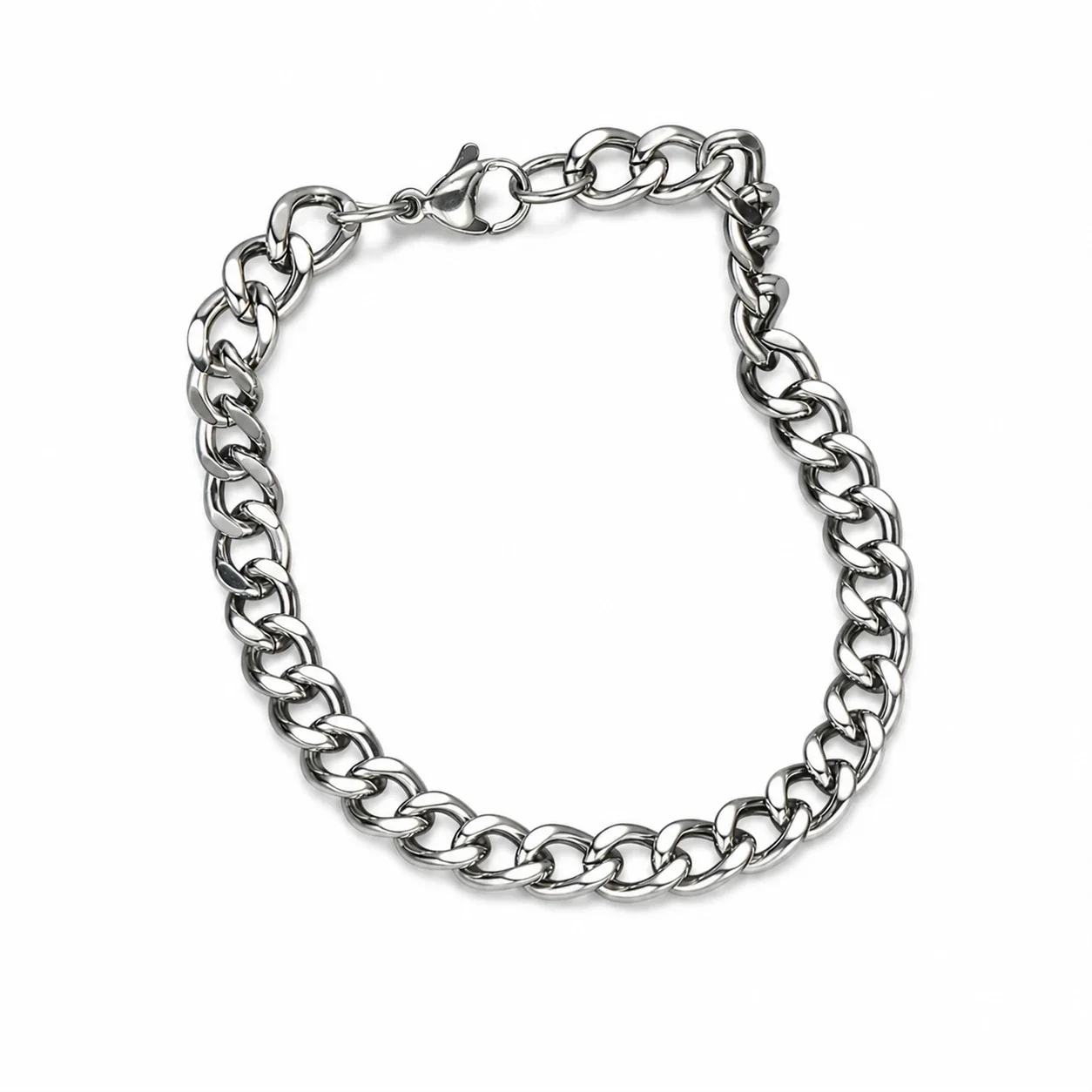 Bold Stainless Steel 10mm Cuban Link Chain Necklace - Steel