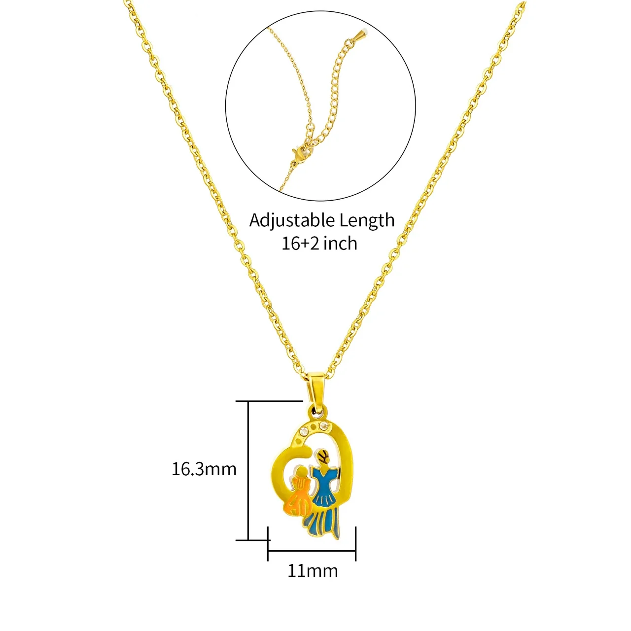 Vintage 18K Gold-Plated Heart Cutout Cable Pendant Necklace - Gold Princess
