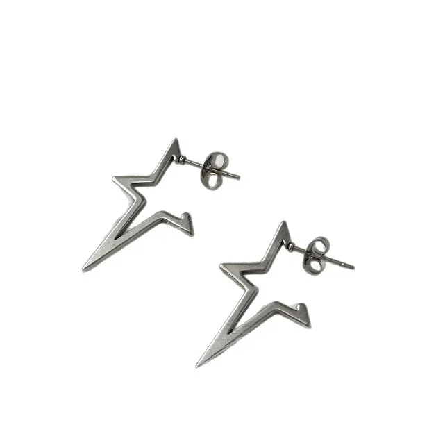 Produktfoto: Ohrstecker Sternkontur Butterfly-Verschluss 316 Edelstahl PVD