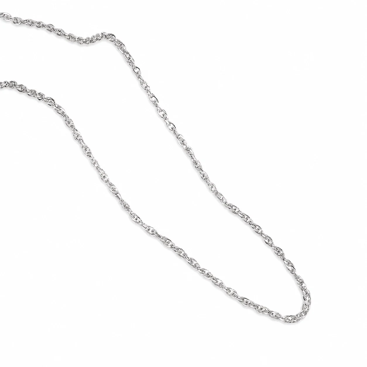 Delicate Stainless Steel 18K Gold-Plated Rope Chain Necklace
