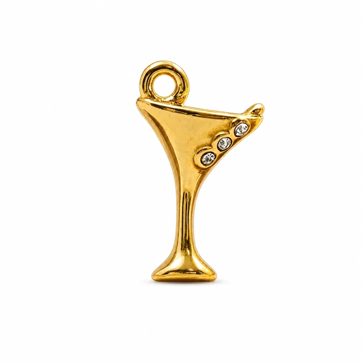 Playful 316 Stainless Steel Martini Glass Pendant