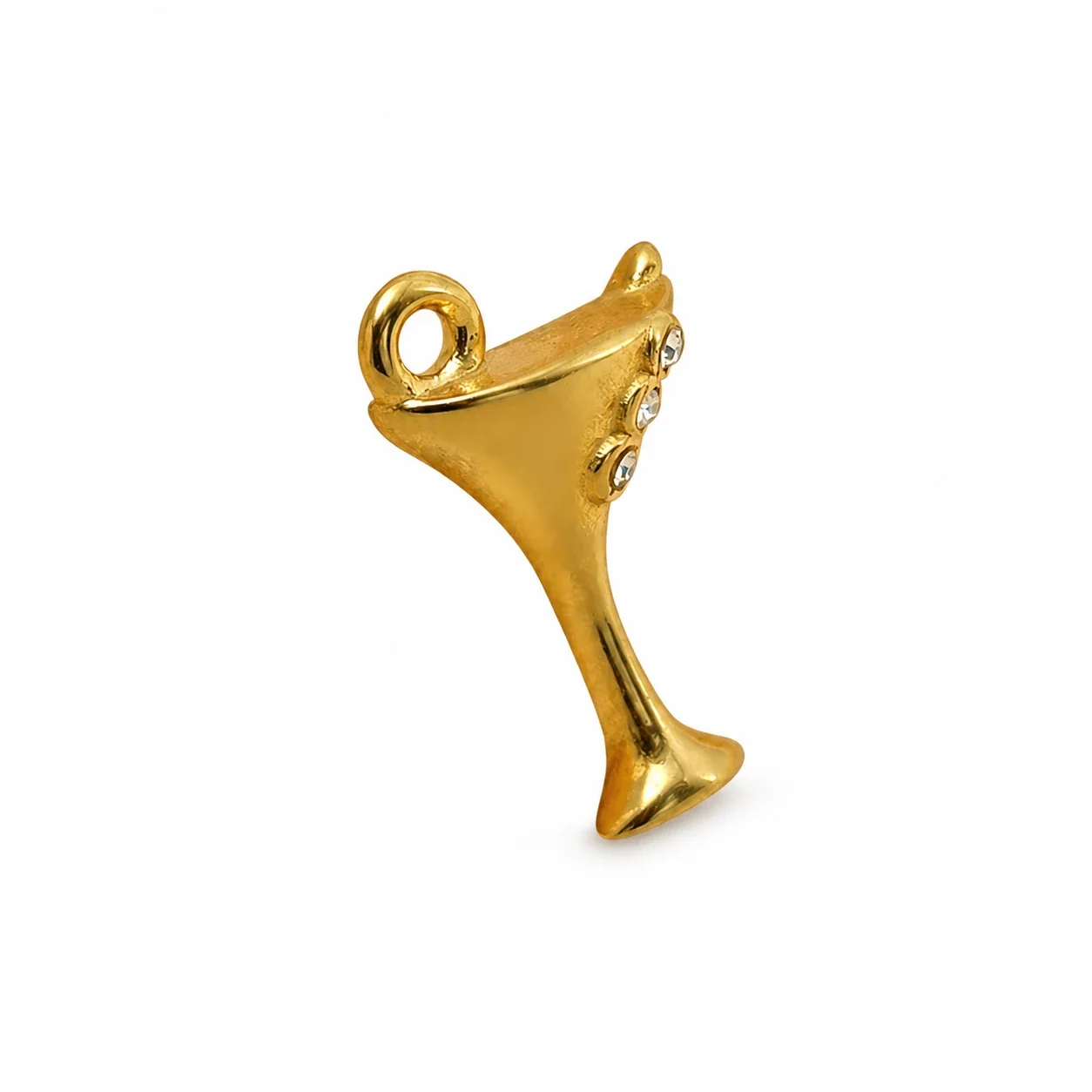 Playful 316 Stainless Steel Martini Glass Pendant